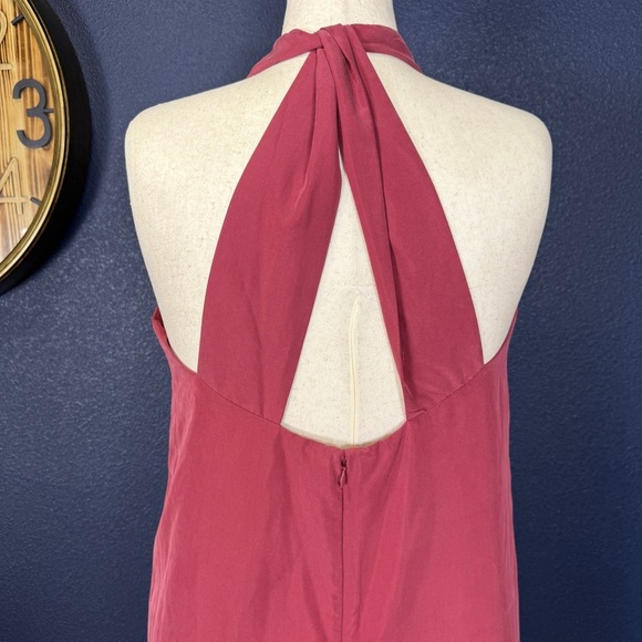 Prologue V-neck Halter Shift Midi Dress, Pink, Size XL - Picture 5 of 8